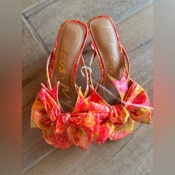 Circus by Sam Edelman Natalina Kitten Heels In Orange size 6 - Picture 3 of 4